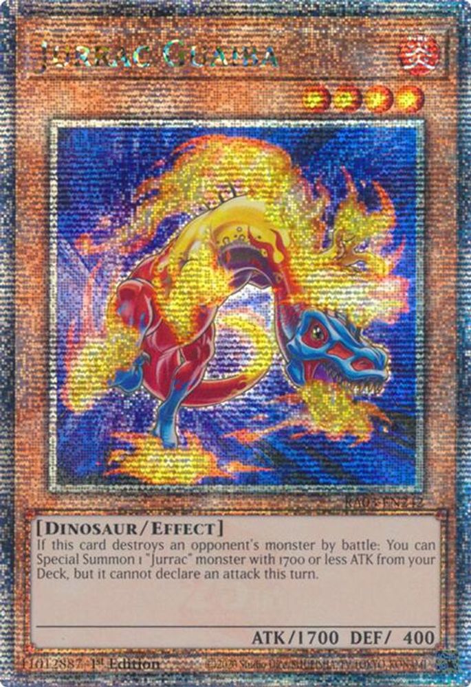 Jurrac Guaiba (Quarter Century Secret Rare) (RA03-EN242) - Quarter Century Secret Rare