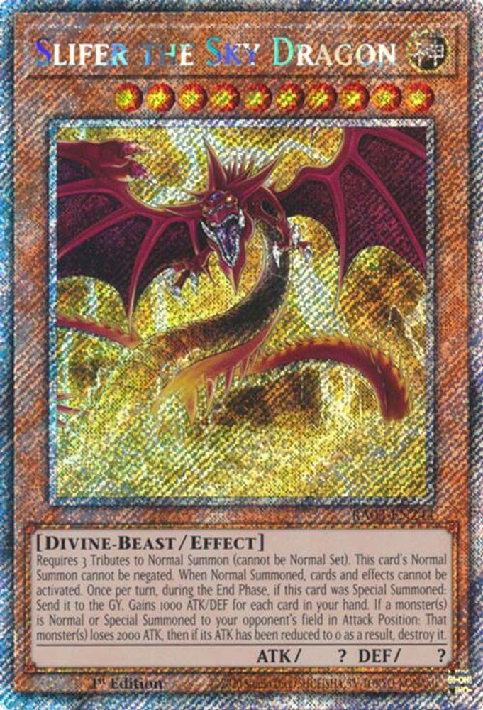 Slifer the Sky Dragon (Platinum Secret Rare) (RA03-EN244) - Platinum Secret Rare