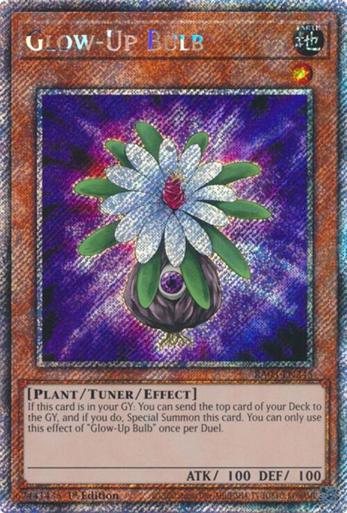 Glow-Up Bulb (Platinum Secret Rare) (RA03-EN245) - Platinum Secret Rare