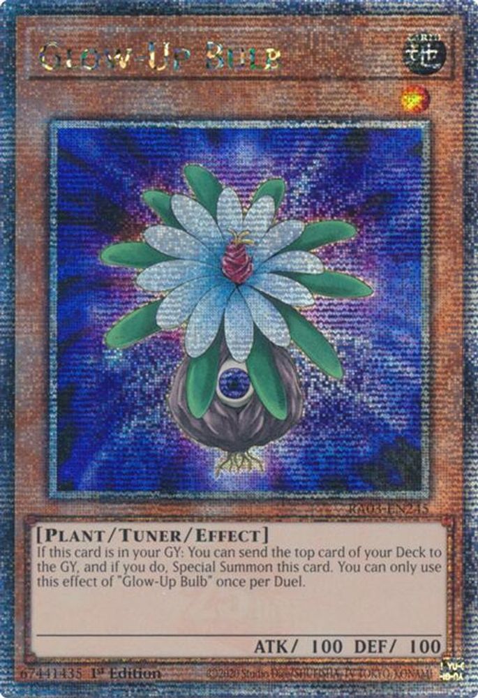 Glow-Up Bulb (Quarter Century Secret Rare) (RA03-EN245) - Quarter Century Secret Rare