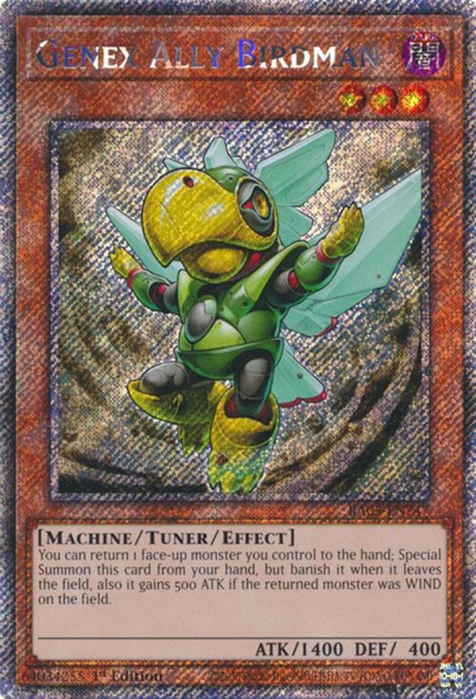 Genex Ally Birdman (Platinum Secret Rare) (RA03-EN247) - Platinum Secret Rare