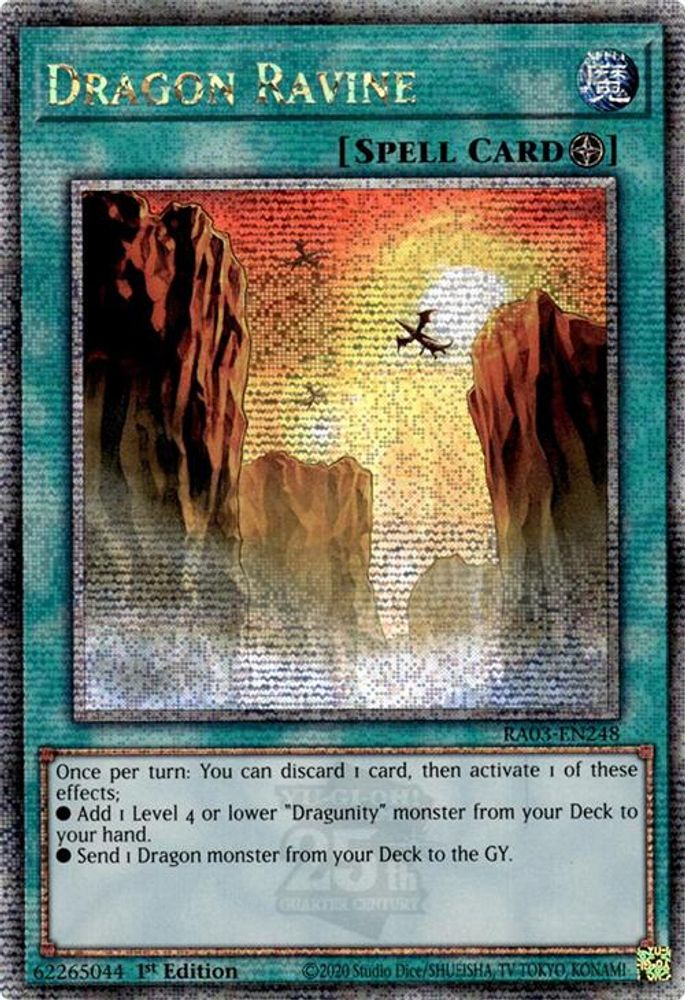 Dragon Ravine (Quarter Century Secret Rare) (RA03-EN248) - Quarter Century Secret Rare