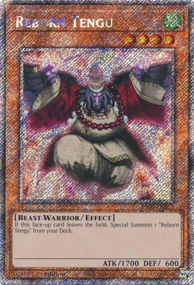Reborn Tengu (Platinum Secret Rare) (RA03-EN251) - Platinum Secret Rare