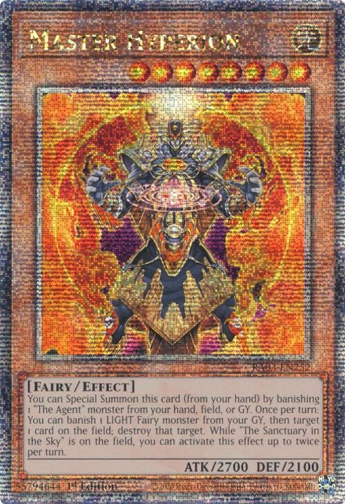 Master Hyperion (Quarter Century Secret Rare) (RA03-EN252) - Quarter Century Secret Rare