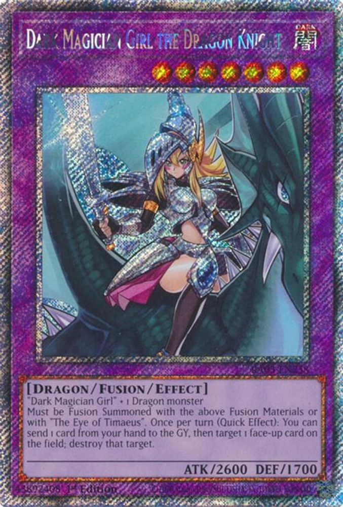 Dark Magician Girl the Dragon Knight (Platinum Secret Rare) (RA03-EN258) - Platinum Secret Rare