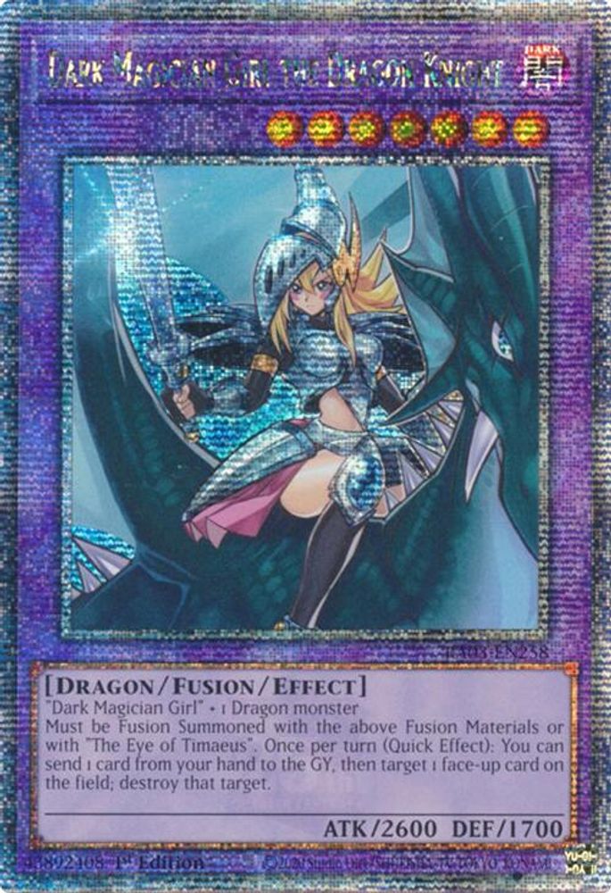 Dark Magician Girl the Dragon Knight (Quarter Century Secret Rare) (RA03-EN258) - Quarter Century Secret Rare