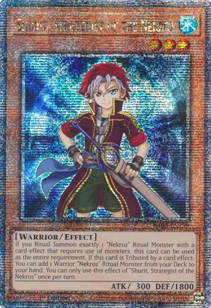 Shurit, Strategist of the Nekroz (Quarter Century Secret Rare) (RA03-EN259) - Quarter Century Secret Rare