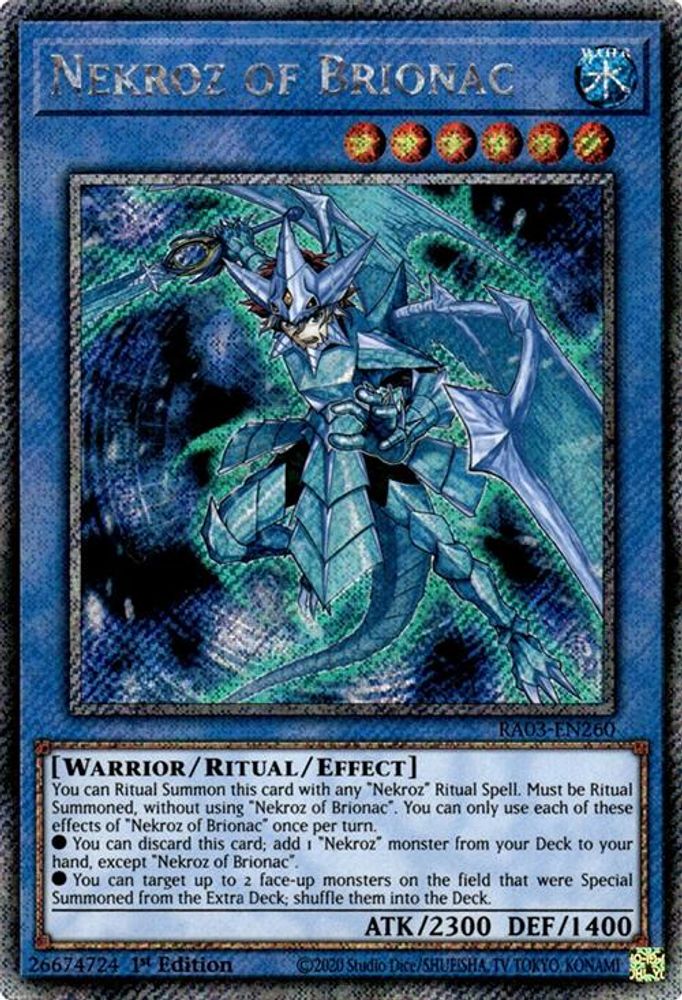 Nekroz of Brionac (Platinum Secret Rare) (RA03-EN260) - Platinum Secret Rare
