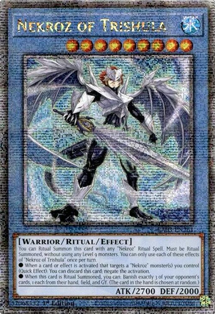 Nekroz of Trishula (Quarter Century Secret Rare) (RA03-EN261) - Quarter Century Secret Rare