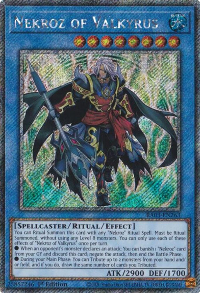 Nekroz of Valkyrus (Platinum Secret Rare) (RA03-EN263) - Platinum Secret Rare