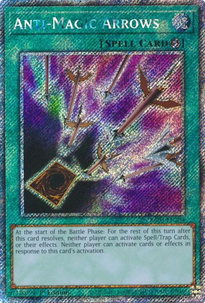 Anti-Magic Arrows (Platinum Secret Rare) (RA03-EN264) - Platinum Secret Rare