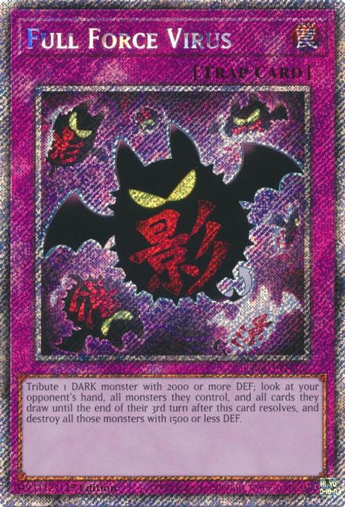 Full Force Virus (Platinum Secret Rare) (RA03-EN267) - Platinum Secret Rare