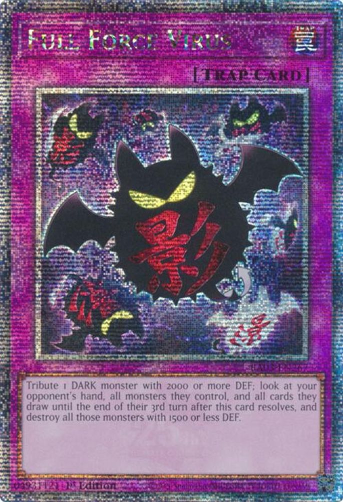 Full Force Virus (Quarter Century Secret Rare) (RA03-EN267) - Quarter Century Secret Rare