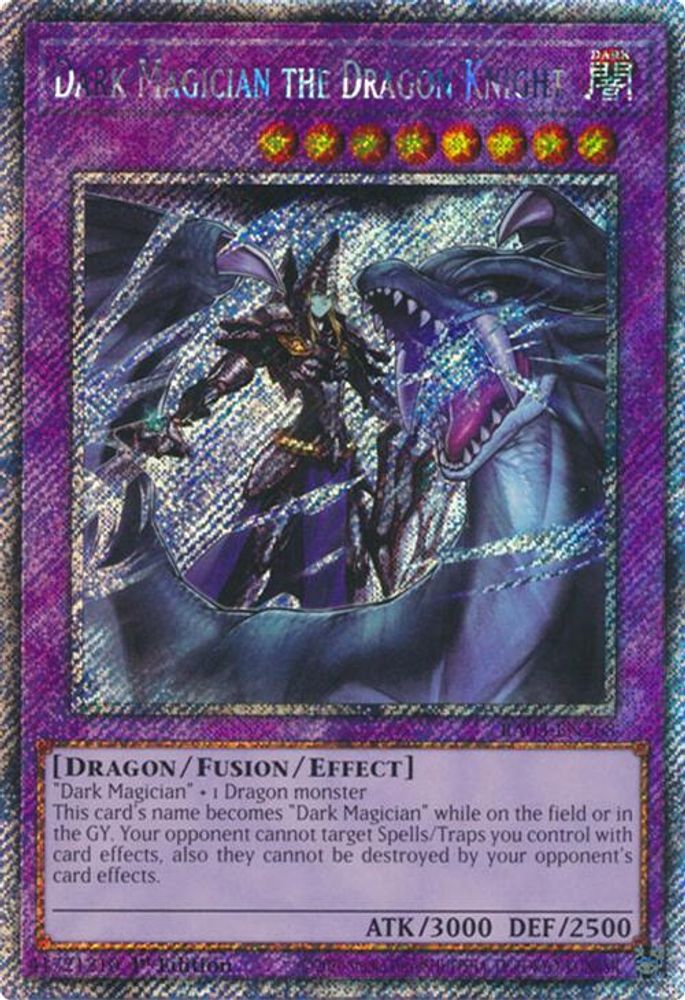 Dark Magician the Dragon Knight (Platinum Secret Rare) (RA03-EN268) - Platinum Secret Rare