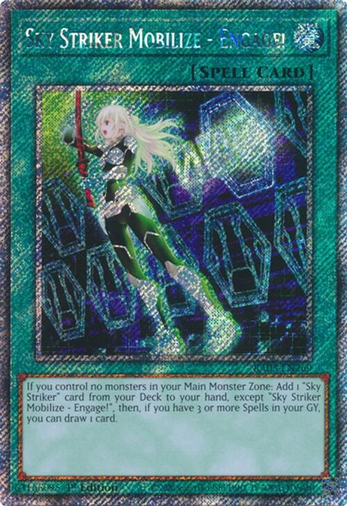 Sky Striker Mobilize - Engage! (Platinum Secret Rare) (RA03-EN269) - Platinum Secret Rare