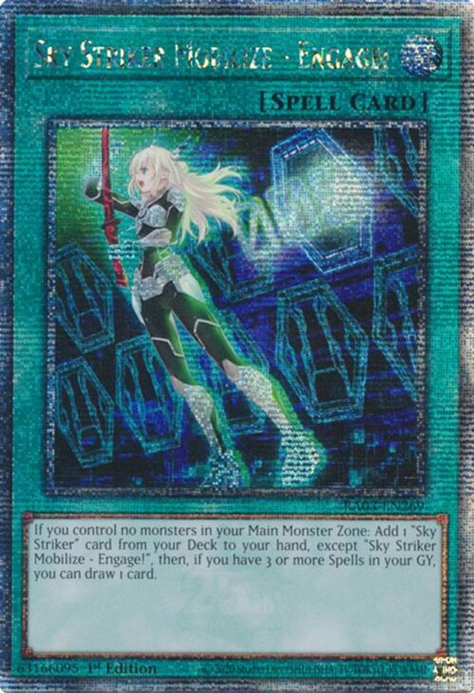 Sky Striker Mobilize - Engage! (Quarter Century Secret Rare) (RA03-EN269) - Quarter Century Secret Rare