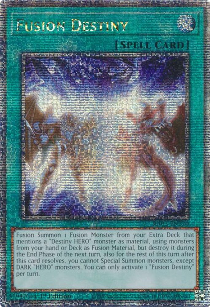 Fusion Destiny (Quarter Century Secret Rare) (RA03-EN270) - Quarter Century Secret Rare