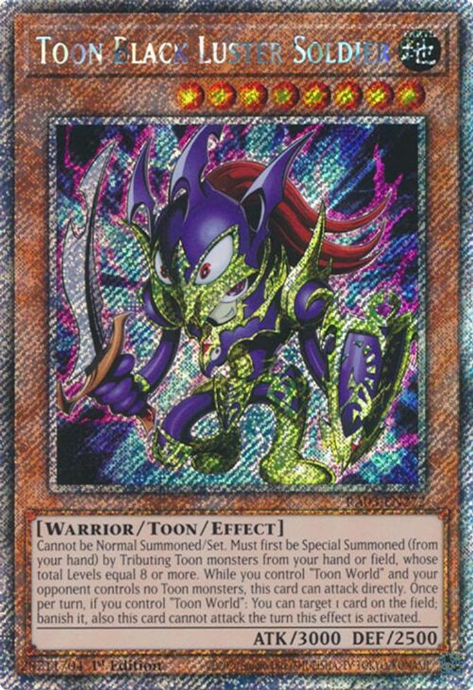 Toon Black Luster Soldier (Platinum Secret Rare) (RA03-EN272) - Platinum Secret Rare