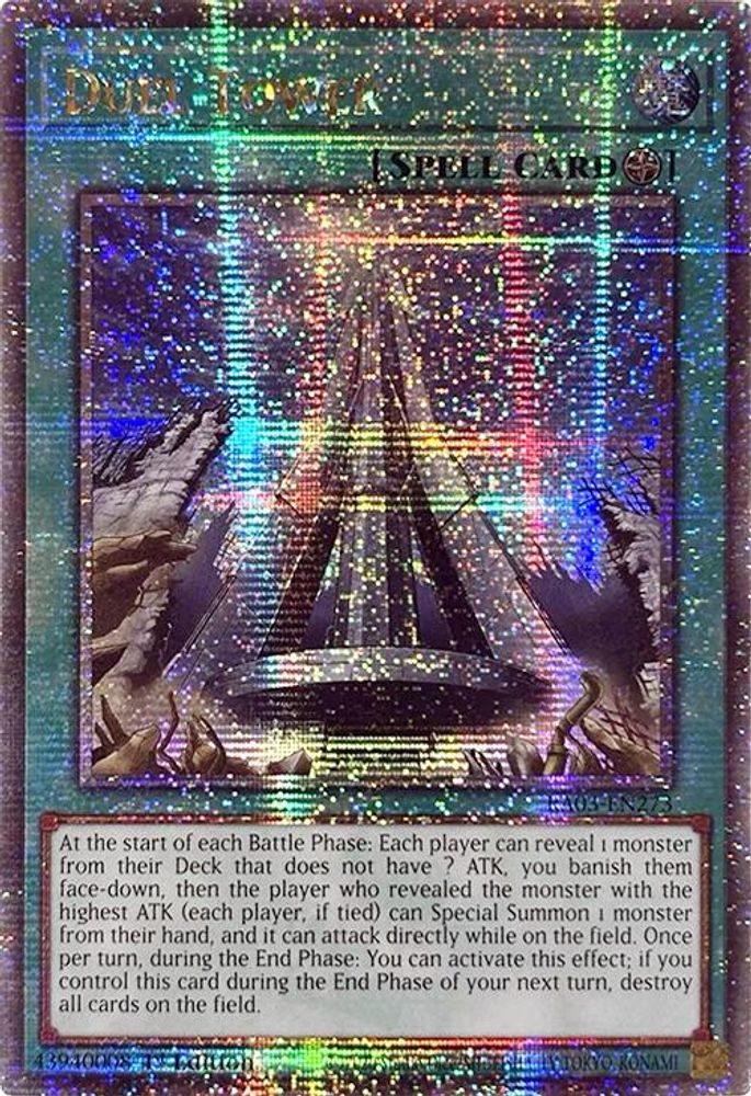 Duel Tower (Quarter Century Secret Rare) (RA03-EN273) - Quarter Century Secret Rare