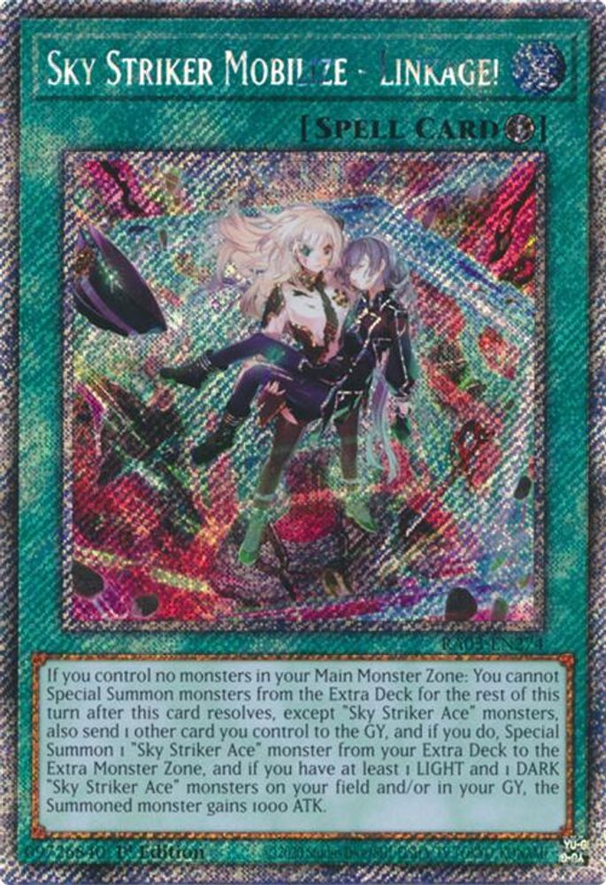 Sky Striker Mobilize - Linkage! (Platinum Secret Rare) (RA03-EN274) - Platinum Secret Rare