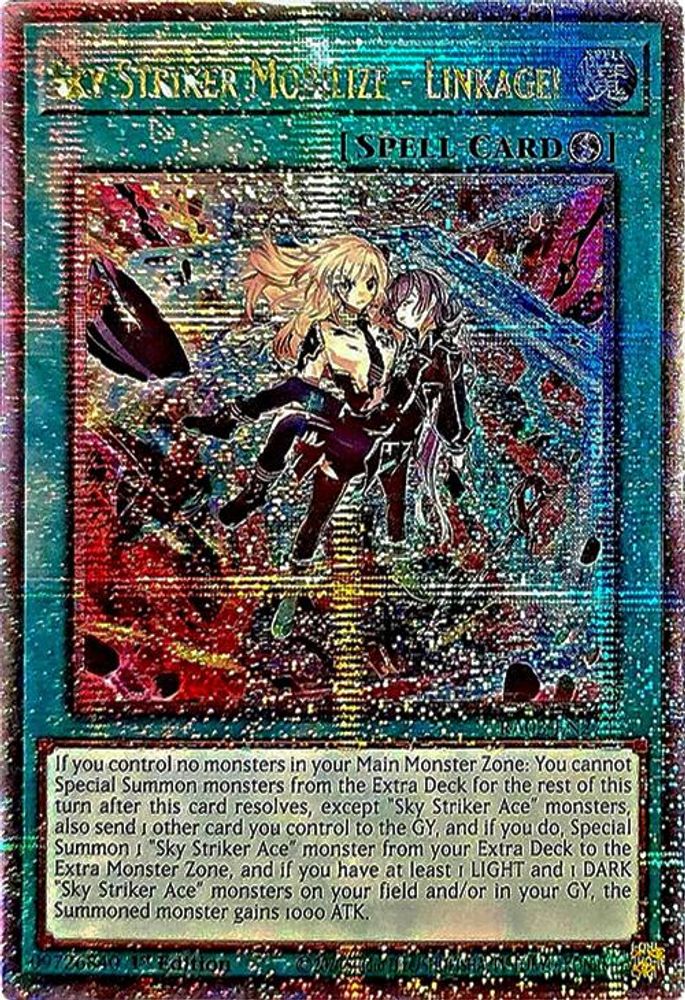 Sky Striker Mobilize - Linkage! (Quarter Century Secret Rare) (RA03-EN274) - Quarter Century Secret Rare
