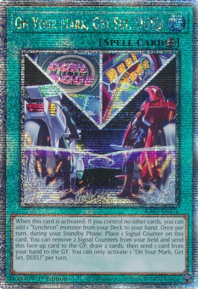 On Your Mark, Get Set, DUEL! (Quarter Century Secret Rare) (RA03-EN276) - Quarter Century Secret Rare