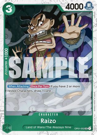 Raizo (Jolly Roger Foil) (OP01-052) - Uncommon