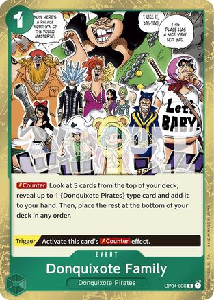 Donquixote Family (Jolly Roger Foil) (OP04-036) - Common