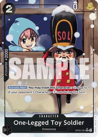 One-Legged Toy Soldier (Alternate Art) (OP05-081) - Uncommon