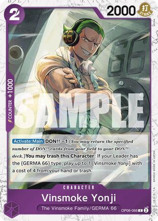 Vinsmoke Yonji (OP06-066) (Jolly Roger Foil) (OP06-066) - Common