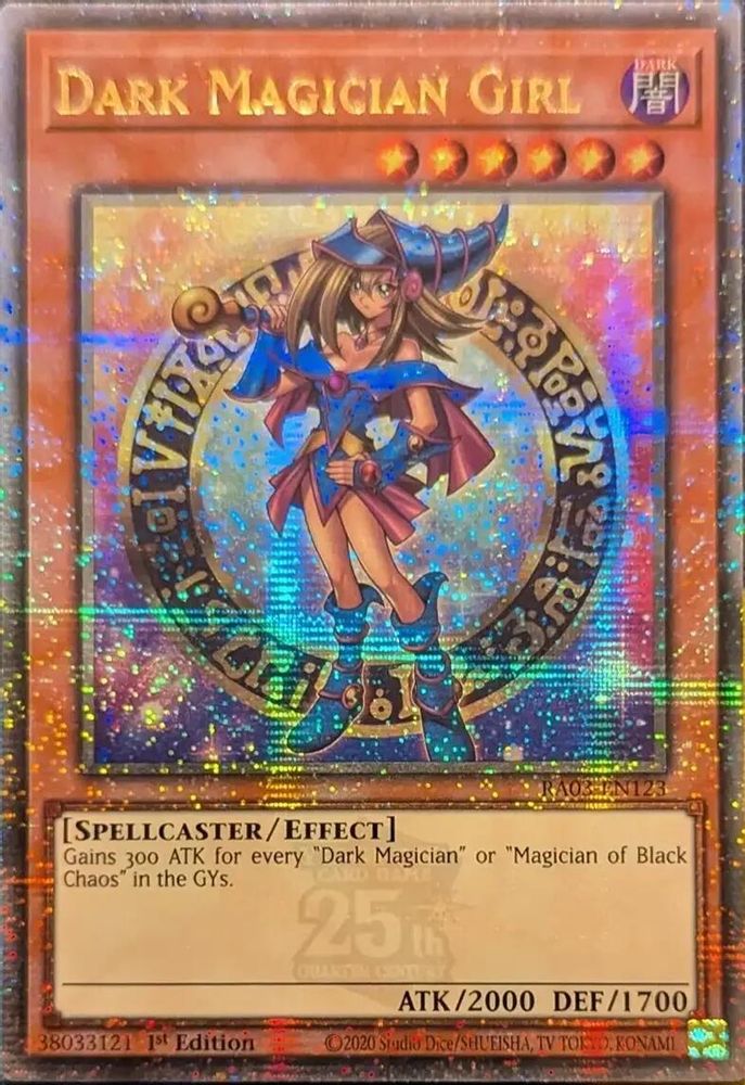 Dark Magician Girl (Quarter Century Secret Rare) (B) (RA03-EN123) - Quarter Century Secret Rare