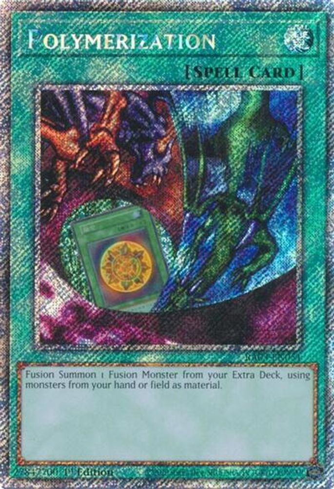 Polymerization (A) (Alternate Art) (Platinum Secret Rare) (RA03-EN051) - Platinum Secret Rare