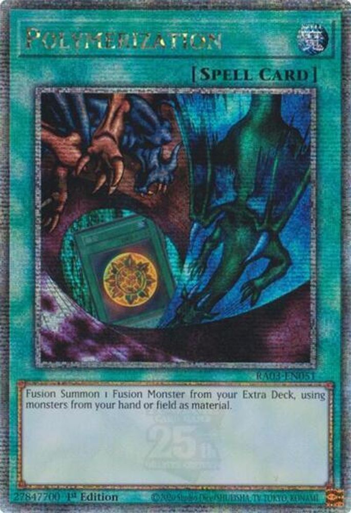 Polymerization (A) (Alternate Art) (Quarter Century Secret Rare) (RA03-EN051) - Quarter Century Secret Rare