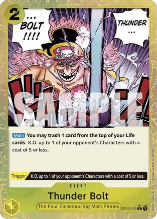 Thunder Bolt (Textured Foil) (OP03-121) - Common