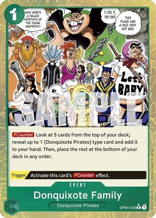 Donquixote Family (Textured Foil) (OP04-036) - Common