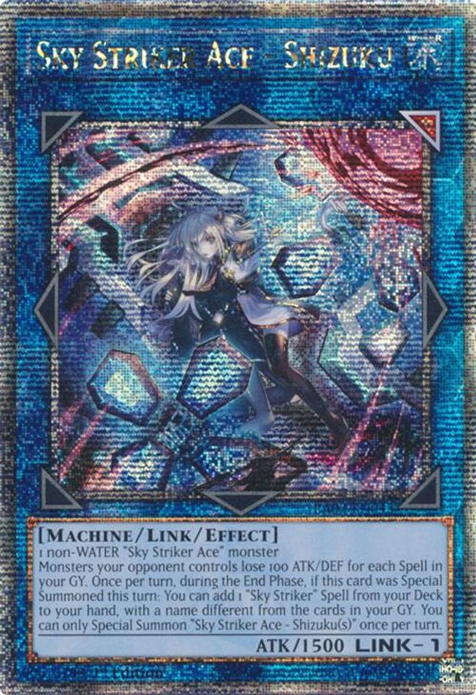 Sky Striker Ace - Shizuku (Alternate Art) (Quarter Century Secret Rare) (RA03-EN043) - Quarter Century Secret Rare