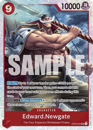 Edward.Newgate (Reprint) (OP02-004) - Super Rare