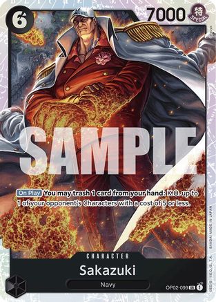 Sakazuki (Reprint) (OP02-099) - Super Rare