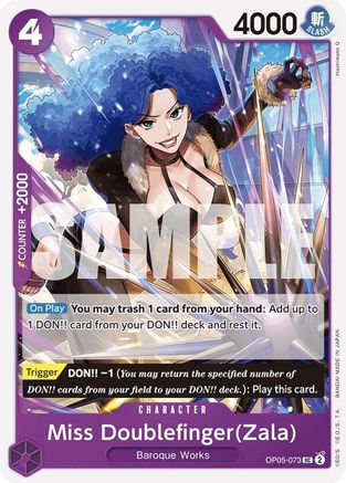 Miss Doublefinger(Zala) (Reprint) (OP05-073) - Uncommon