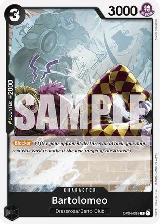 Bartolomeo (OP04-089) (Reprint) (OP04-089) - Rare