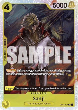 Sanji (Reprint) (OP04-104) - Super Rare