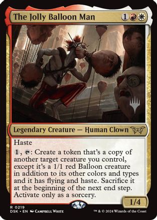 The Jolly Balloon Man (PPDSK-219) - Promo Pack: Duskmourn: House of Horror Foil