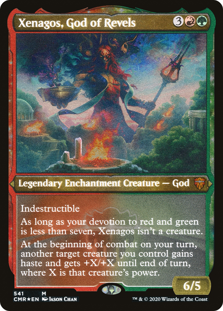 Xenagos, Dieu des réjouissances (Gravé) [Commander Legends] 