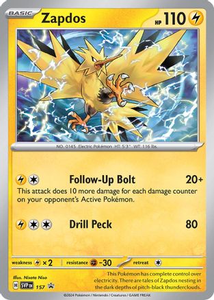 Zapdos 157  - Holofoil - Promo