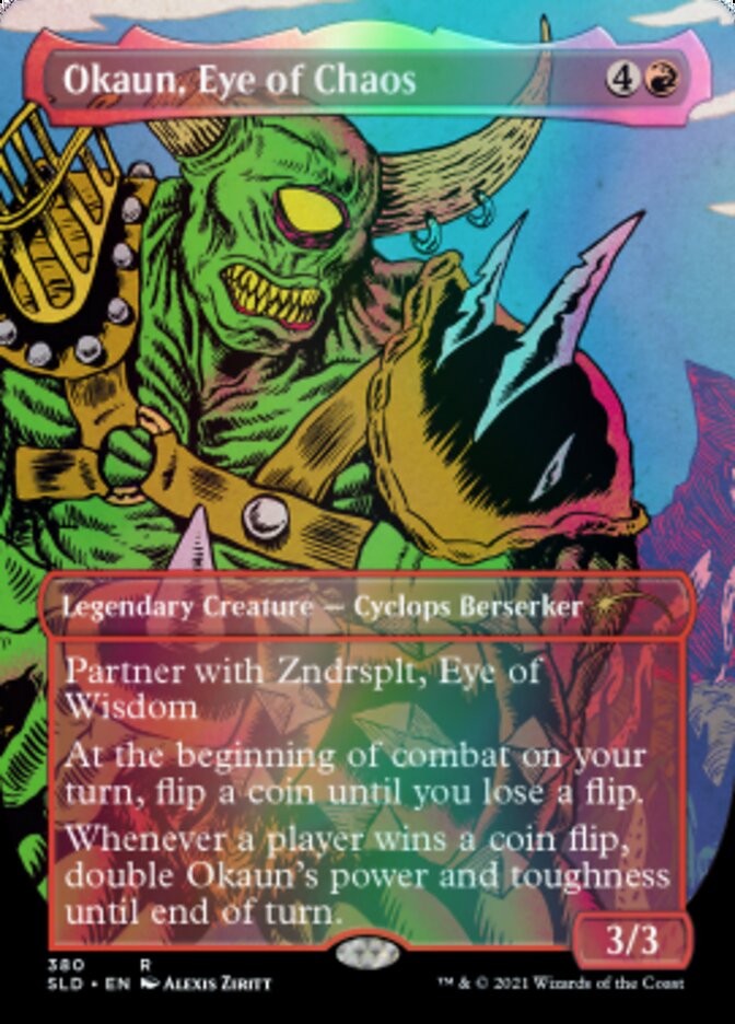 Okaun, Eye of Chaos // Okaun, Eye of Chaos (SLD-380) - Secret Lair Drop (Borderless)