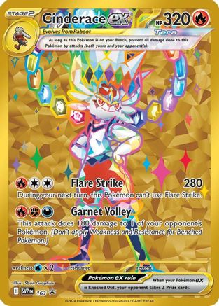 Cinderace ex 163  - Holofoil - Promo
