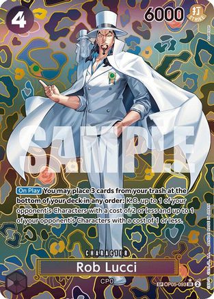 Rob Lucci (SP) (OP05-093) - Super Rare