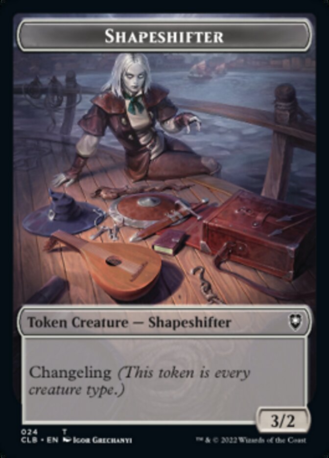 Shapeshifter (024) // Shapeshifter (028) Jeton double face [Commander Legends : Battle for Baldur's Gate Tokens] 