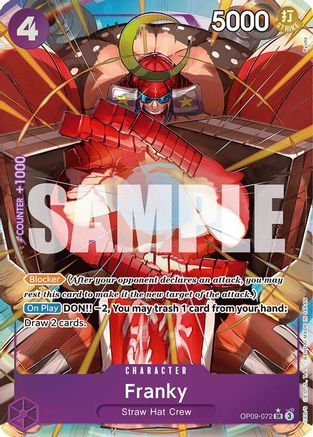 Franky (Parallel) (OP09-072) - Super Rare