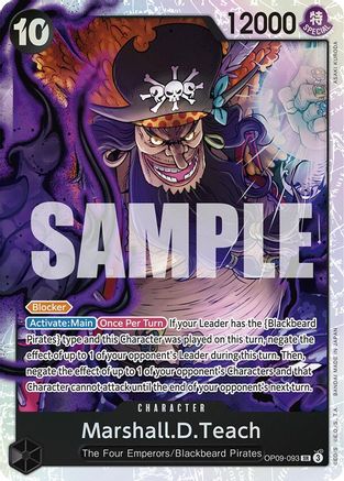 Marshall.D.Teach (093) (OP09-093) - Super Rare